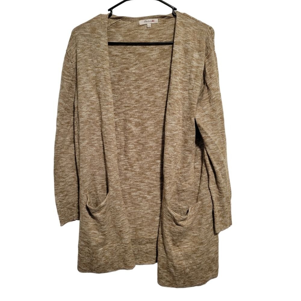 Madewell Summer Ryder Cardigan Sweater Green Long Line Size Small